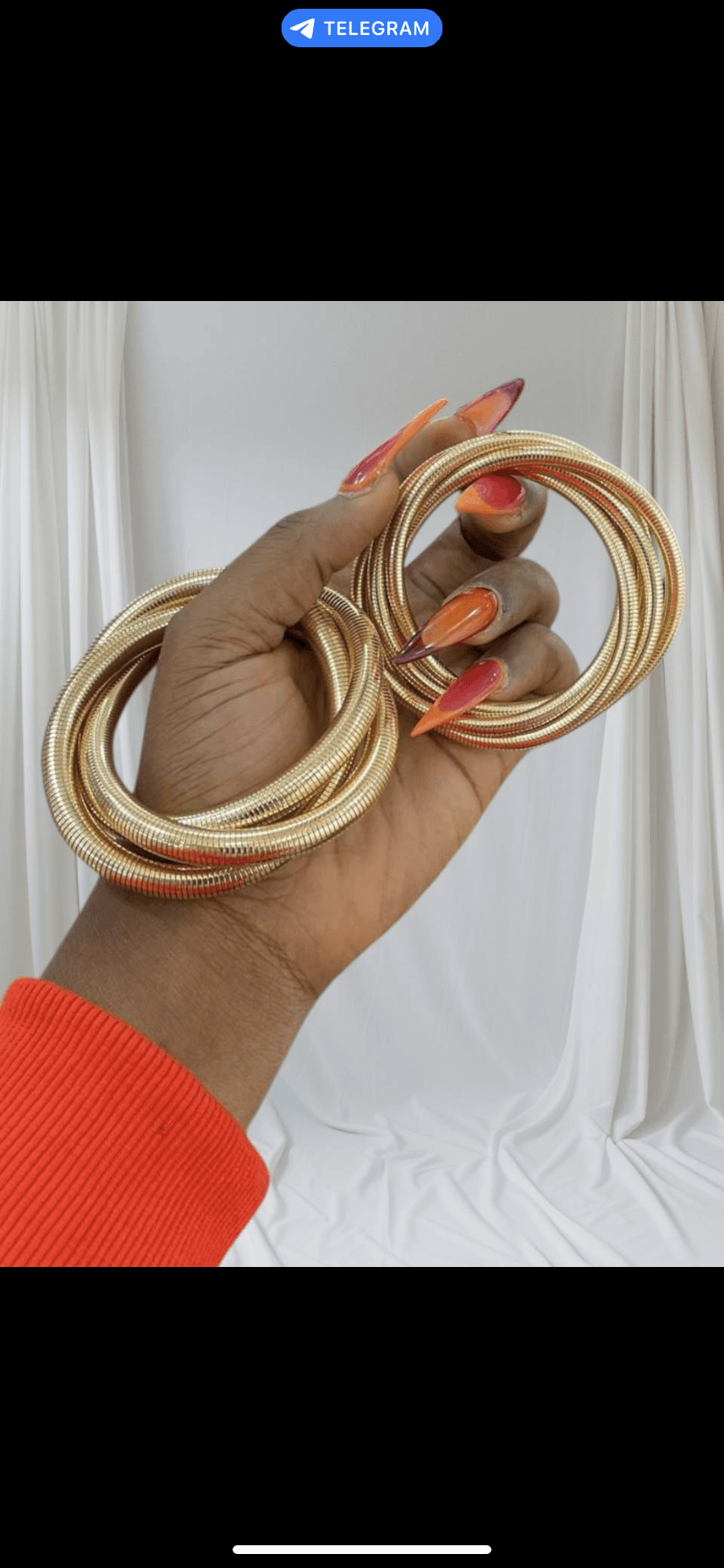 Spiral chunky bangle