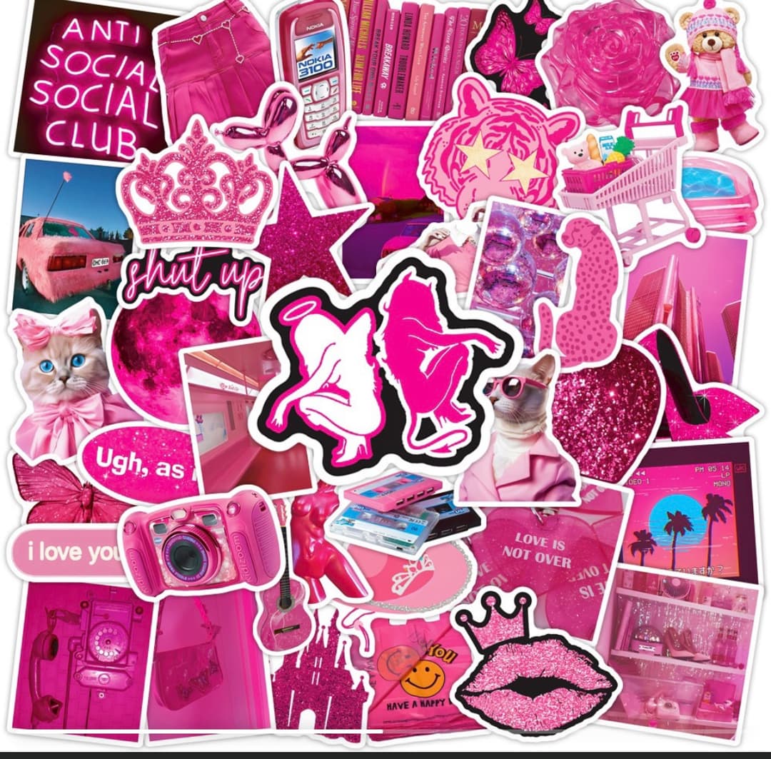 Pink stickers 